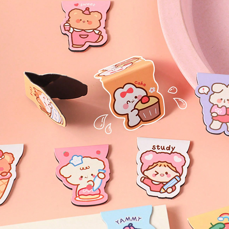 Bookmark Magnetic Clip - Marcapáginas magnético de oso de dibujos
