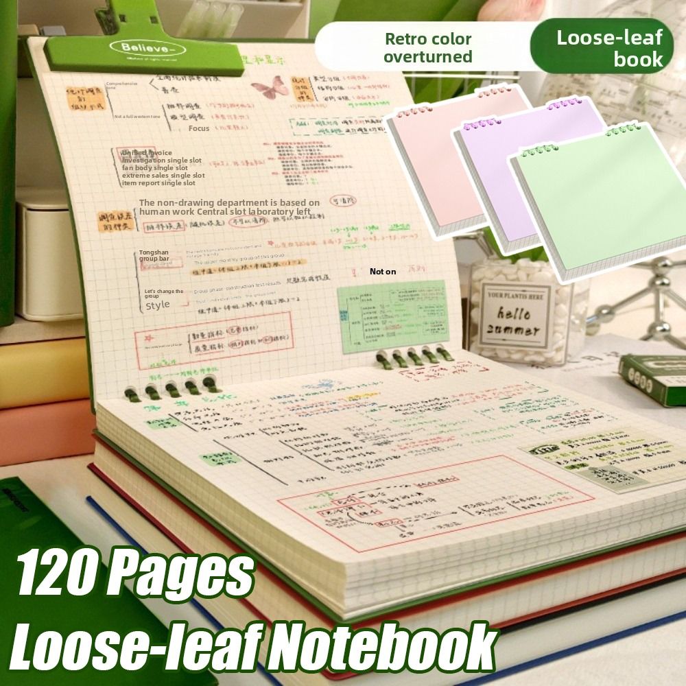 Graph Paper Pad - Cuaderno multifuncional de 120 páginas con