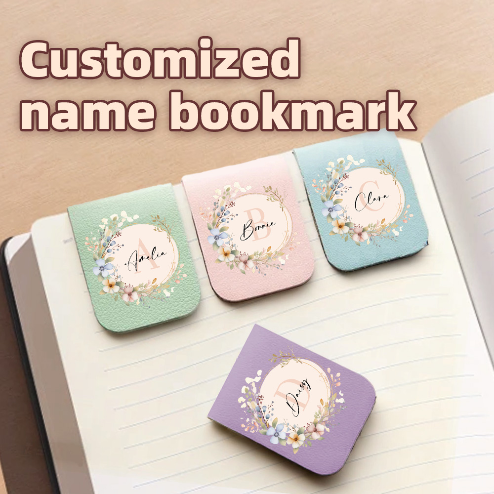 Bookmark Magnetic Clip - Marcapáginas con nombre con corona de