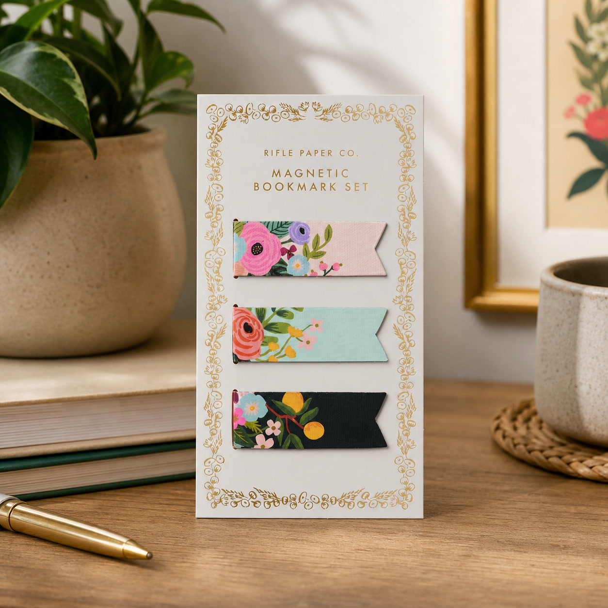 Paperclip Magnetic Set - Set de Marcapáginas Magnéticos Florales para