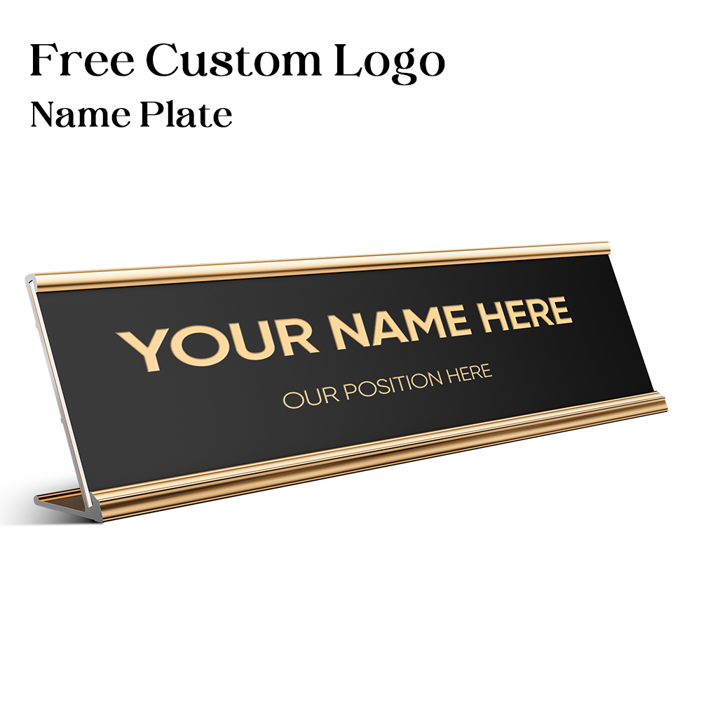 Desk Name Plate - Placas de nombre de oficina personalizadas