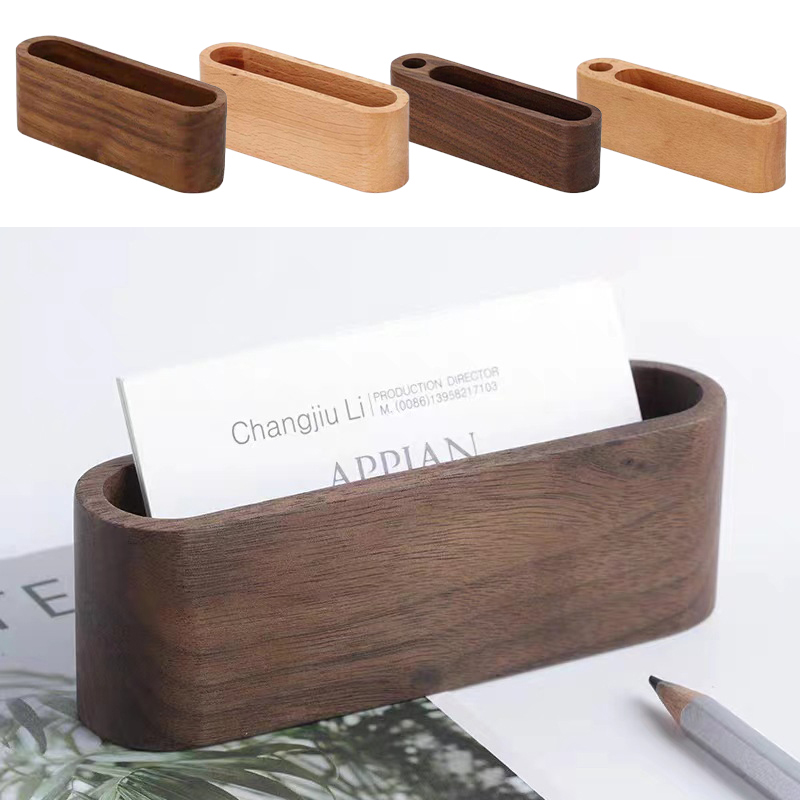 Desk Name Plate - Soporte para tarjetas de visita, organizador