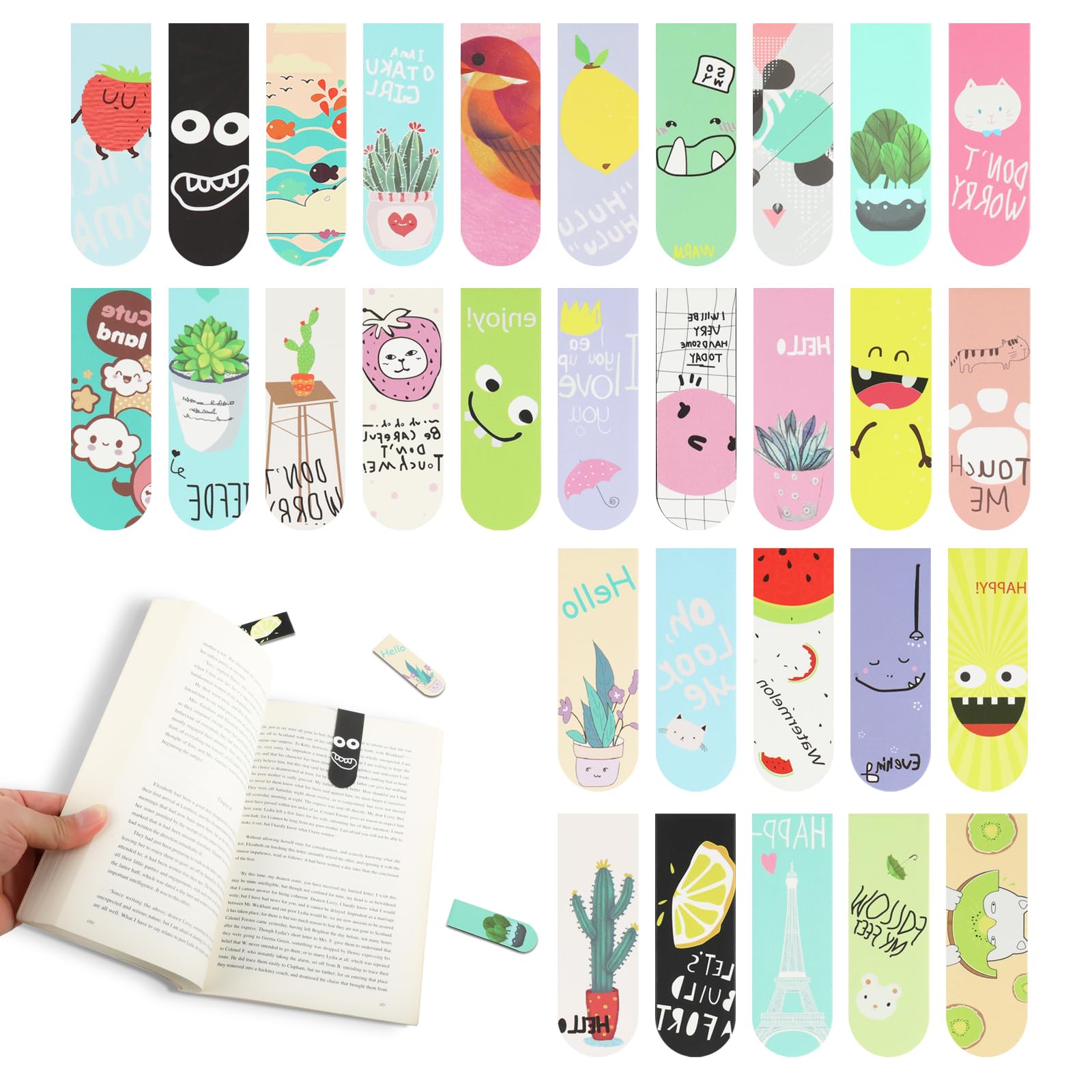 Bookmark Magnetic Clip - Marcapáginas magnéticos para niños y amantes