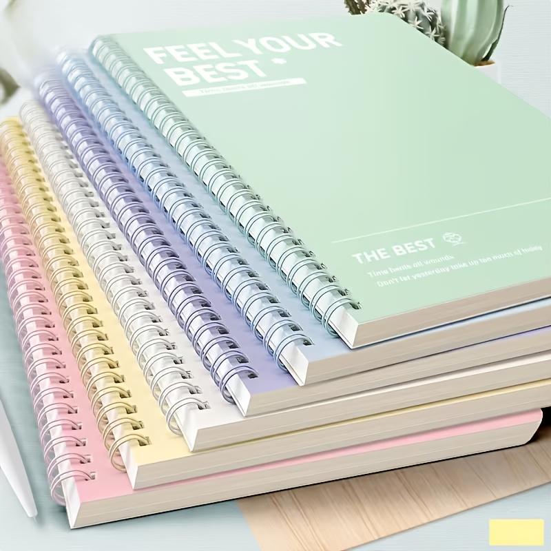Graph Paper Pad - Cuaderno espiral de 6 piezas, cuaderno