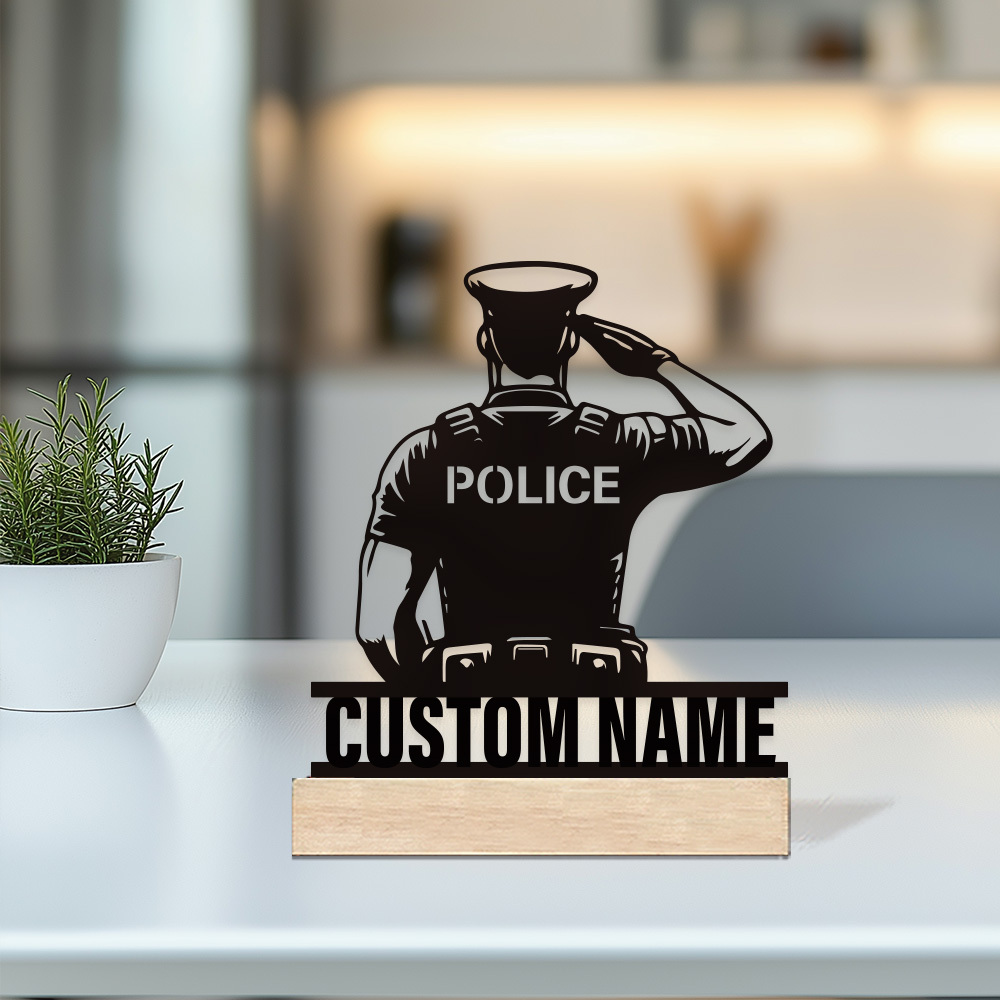 Desk Name Plate - Placa de Identificación Personalizada de Metal