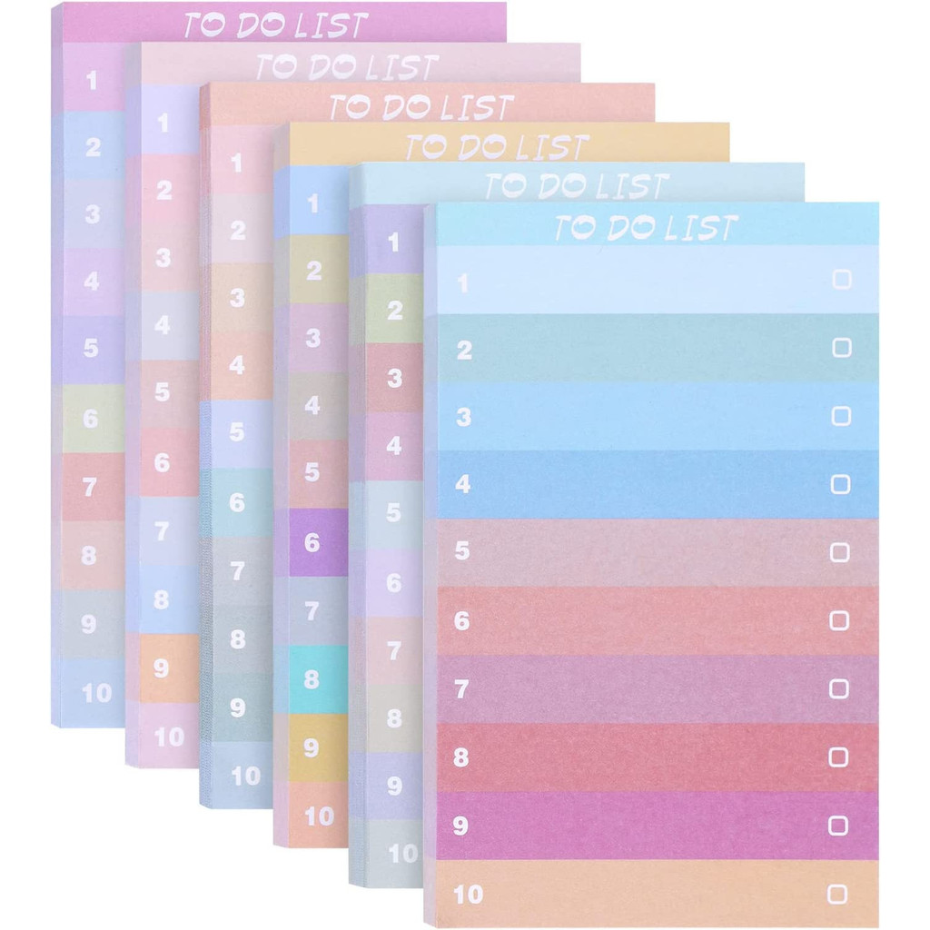 Office Stationery Supply List - Nota adhesiva degradado colorido de 50