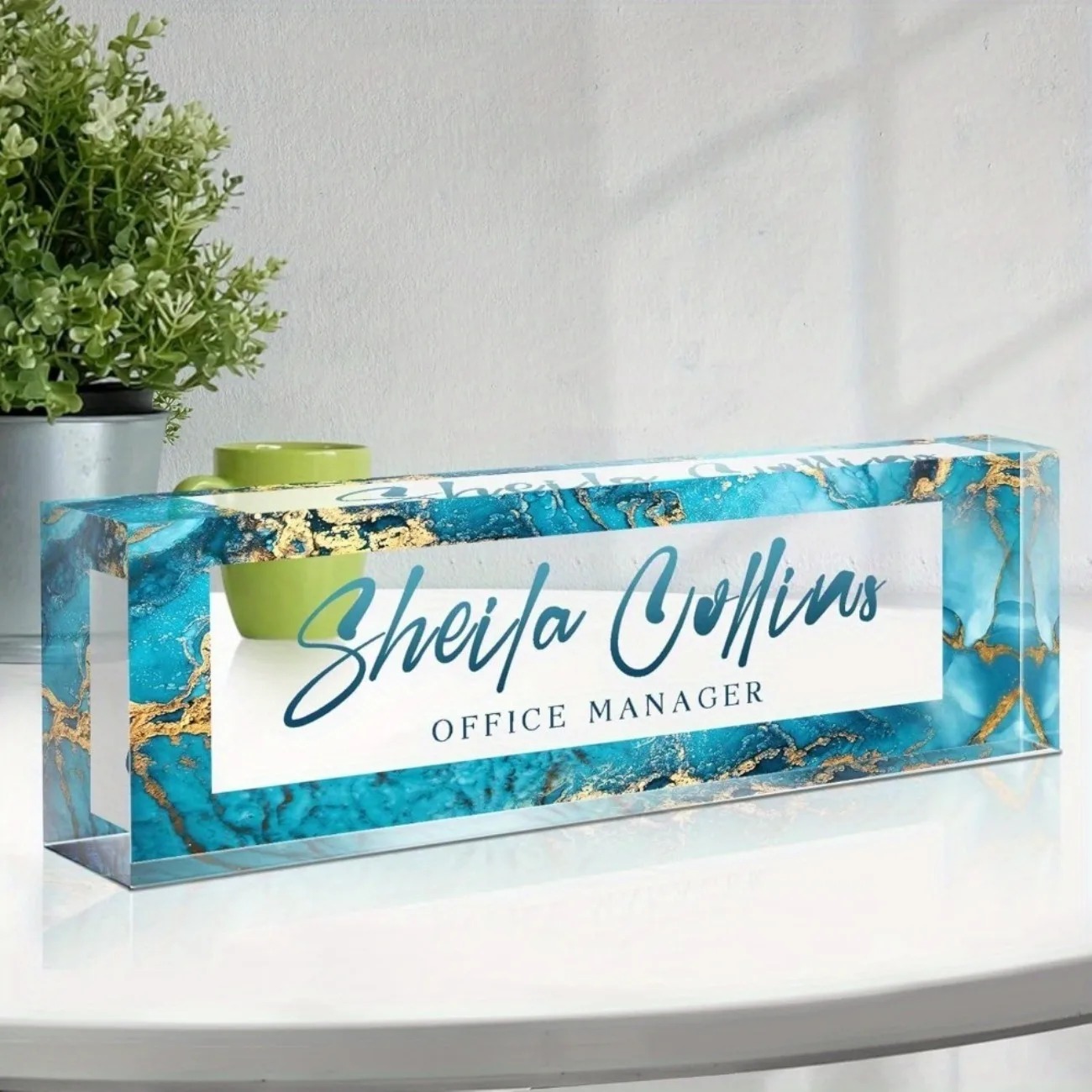 Desk Name Plate - [2D Plano] Divertida Placa de Nombre