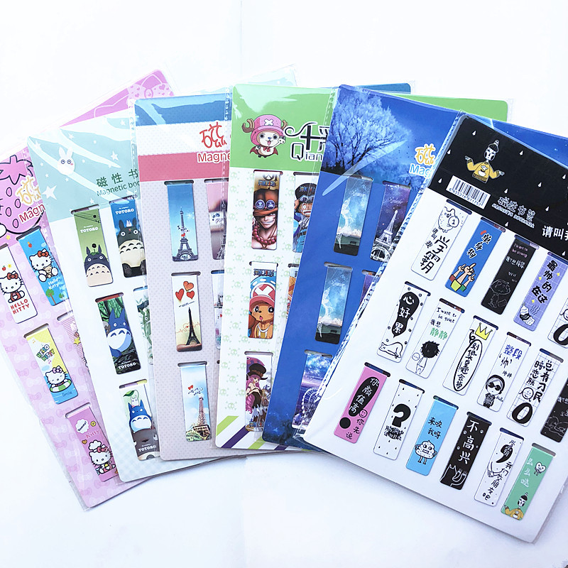 Bookmark Magnetic Clip - 18 unids/set de marcapáginas magnéticos con