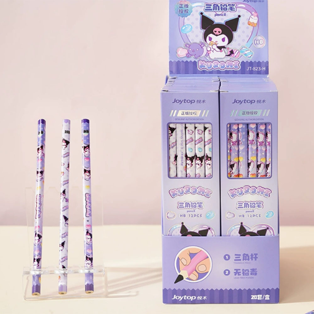 Office Supply Office Stationery Items - Lápices de madera genuinos Sanrio Kuromi