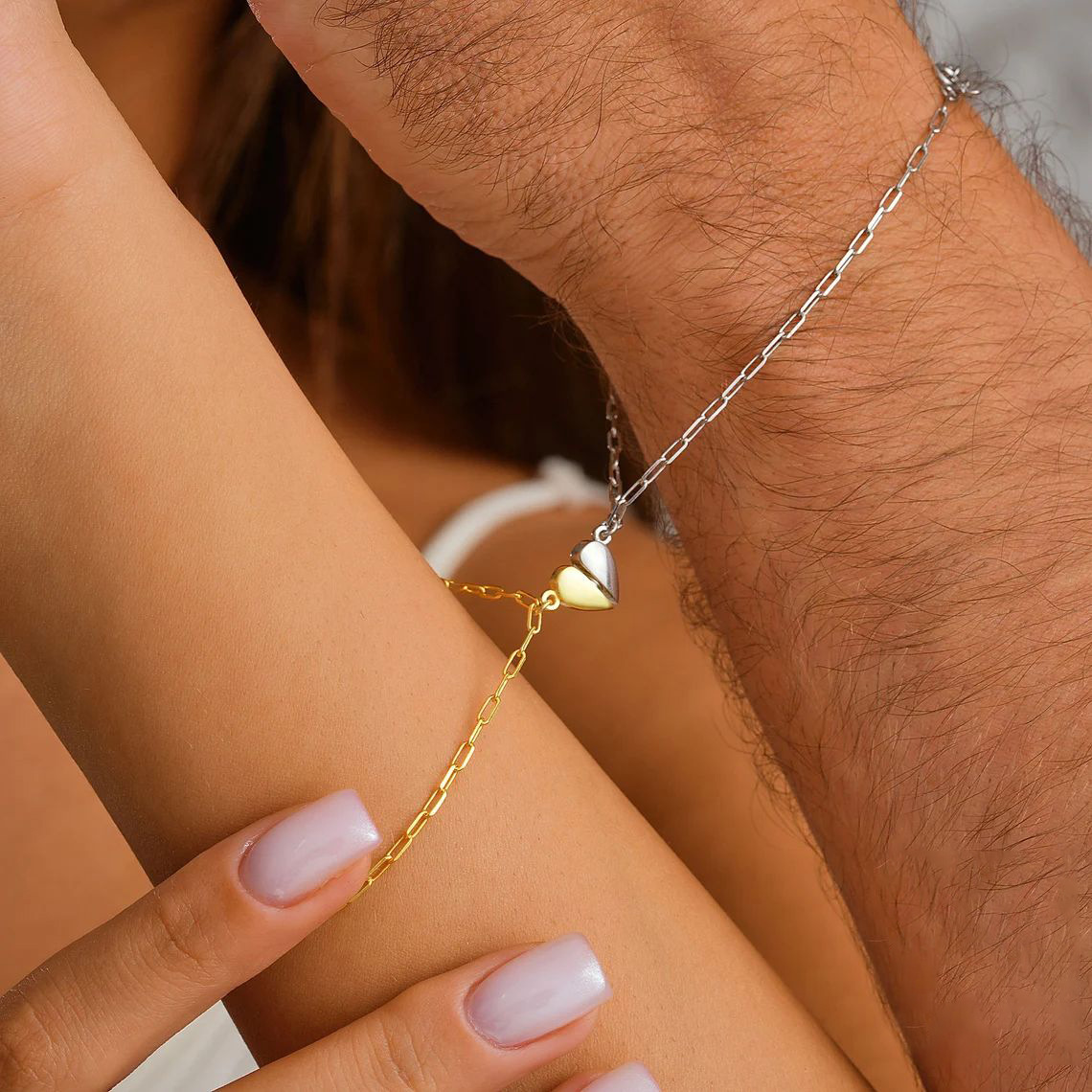 Pulseras Magnéticas de Corazón - Paperclip Magnetic Set reseña y precio