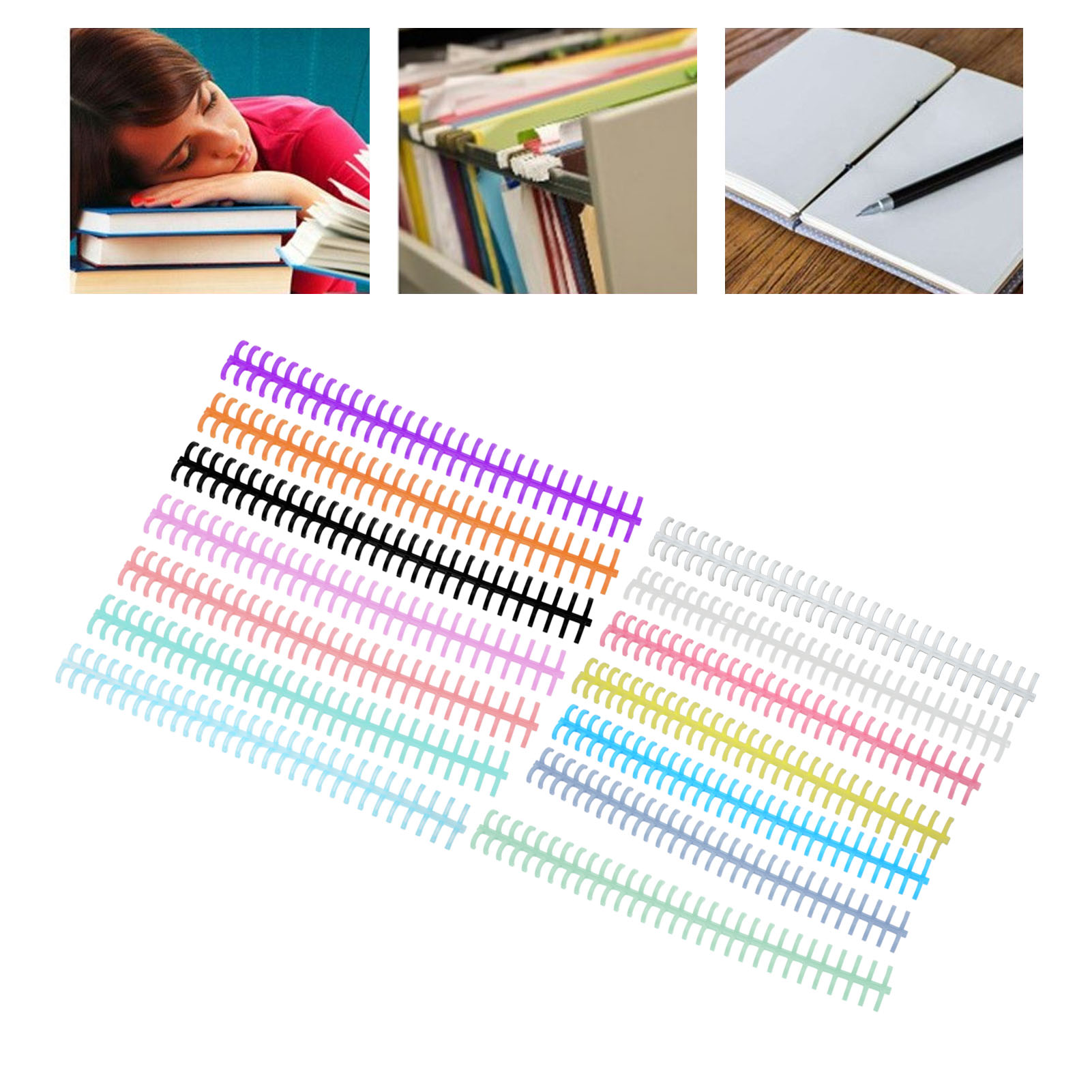 10 piezas de espirales de encu - Binding Comb Plastic reseña y precio
