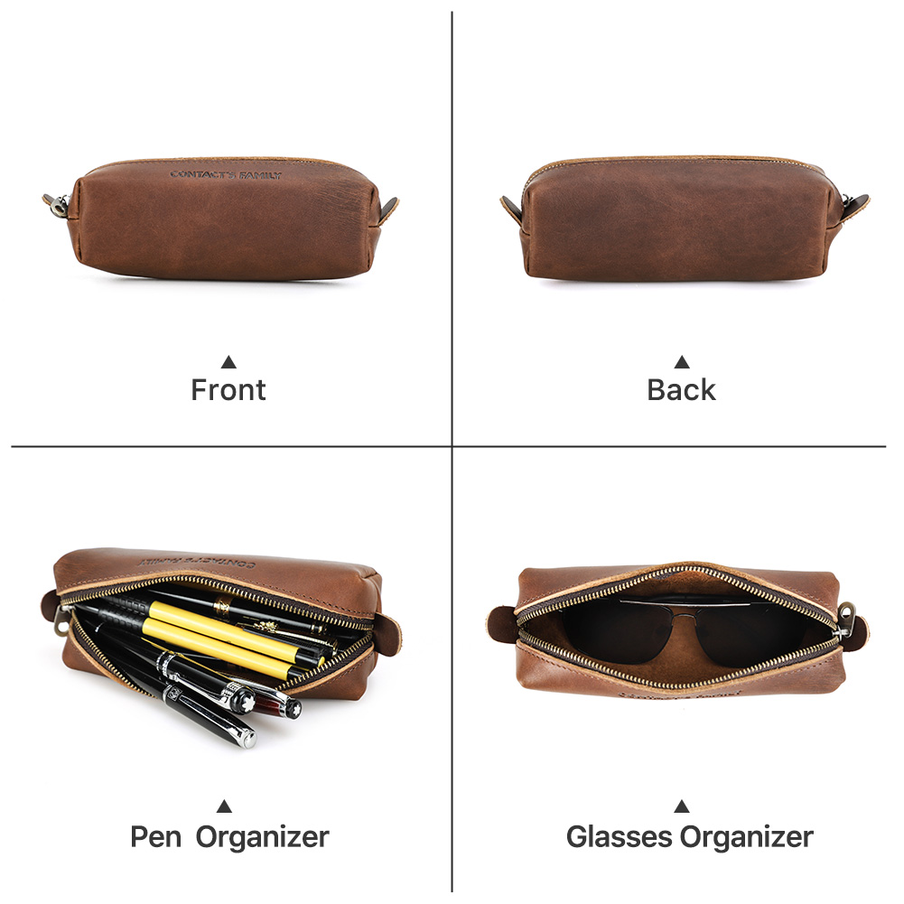 Estuche de lápices de cuero Re - Office Stationery Supply Business reseña y precio