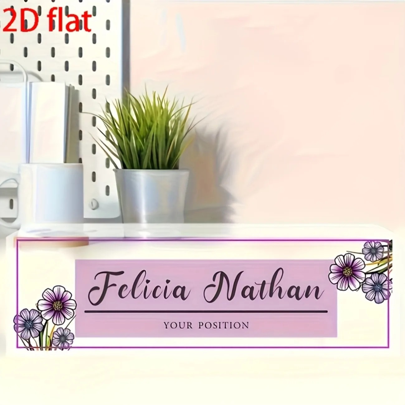 Elegante Placa de Identificaci - Desk Name Plate reseña y precio
