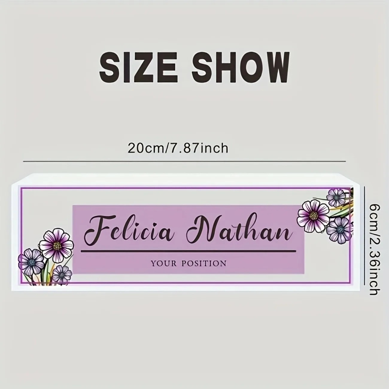 Elegante Placa de Identificaci - Desk Name Plate reseña y precio