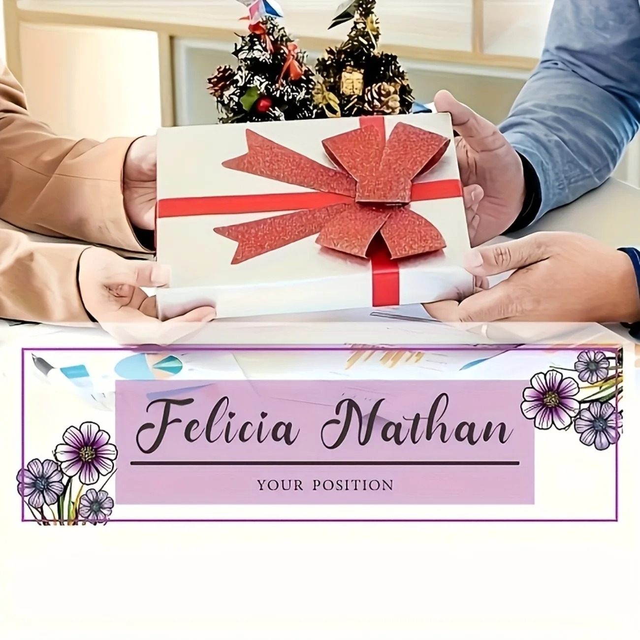 Elegante Placa de Identificaci - Desk Name Plate reseña y precio