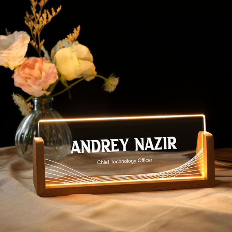 Placa de nombre de escritorio  - Desk Name Plate reseña y precio