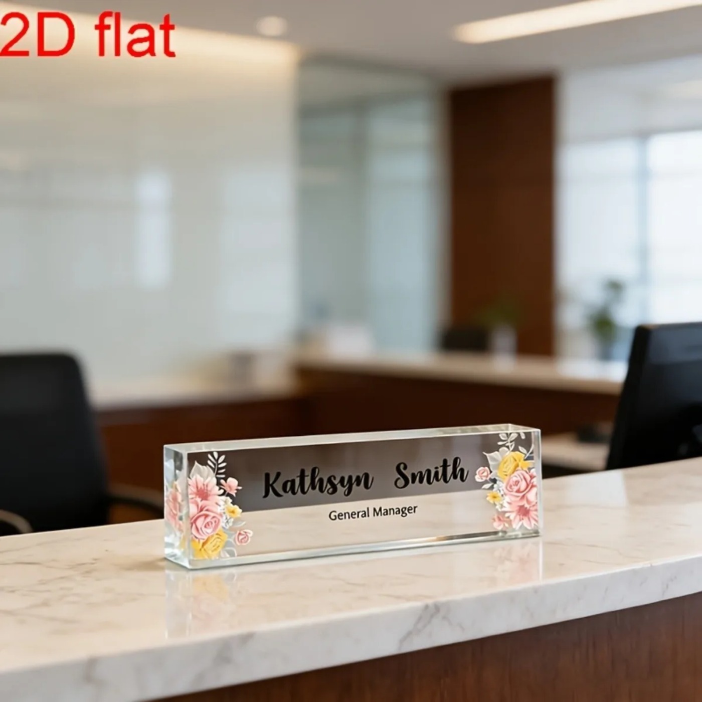 1PC Placa de Identificación de - Desk Name Plate reseña y precio