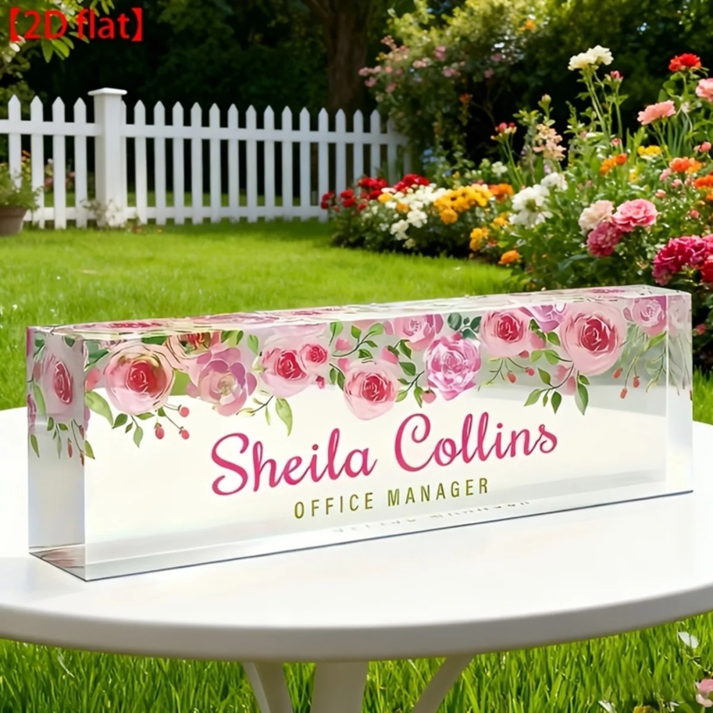 [2D Plano] Placa de Identifica - Desk Name Plate reseña y precio