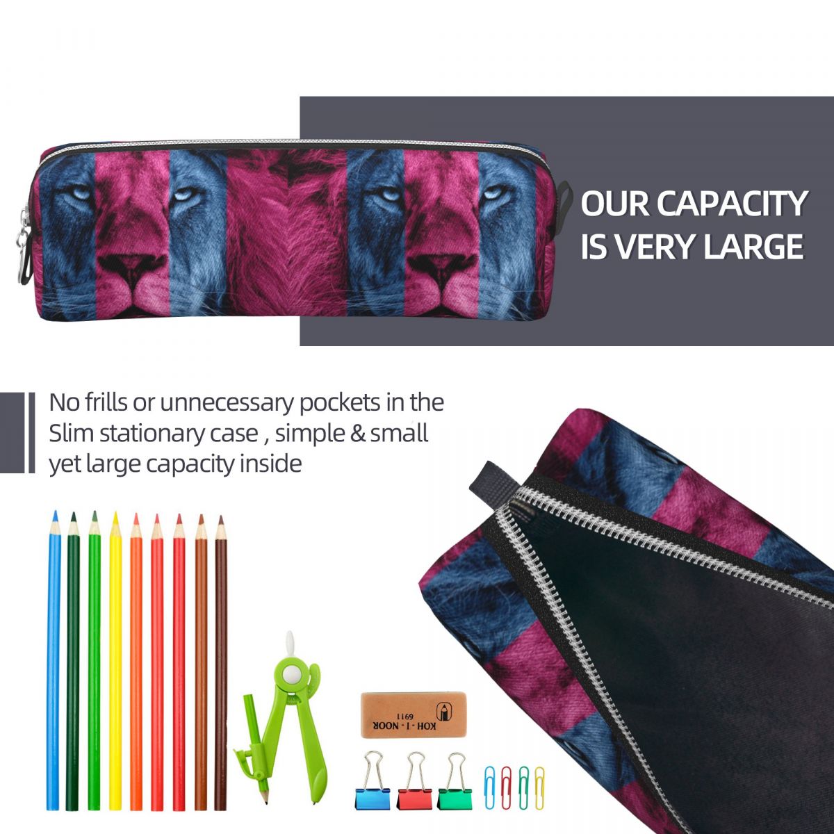 Estuches para lápices Aston Vi - Lion Stationery & Office Supply(Kunshan)Co.Ltd reseña y precio