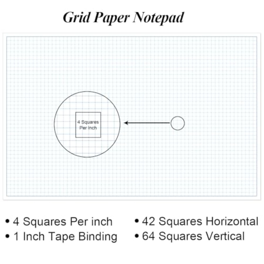Bloc de Papel Cuadriculado par - Graph Paper Pad reseña y precio