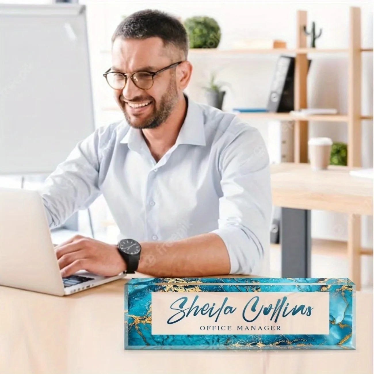 [2D Plano] Divertida Placa de  - Desk Name Plate reseña y precio