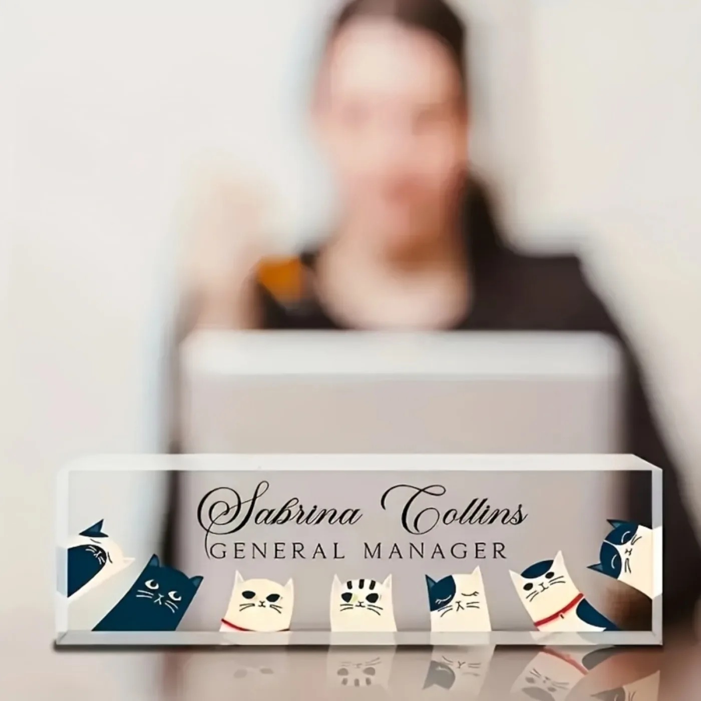 [2D Plano] Placa de Identifica - Desk Name Plate reseña y precio