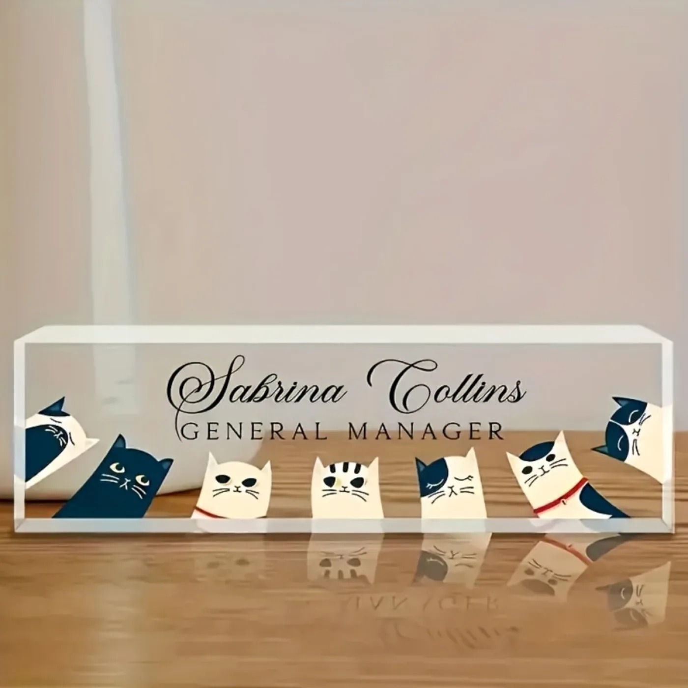 [2D Plano] Placa de Identifica - Desk Name Plate reseña y precio