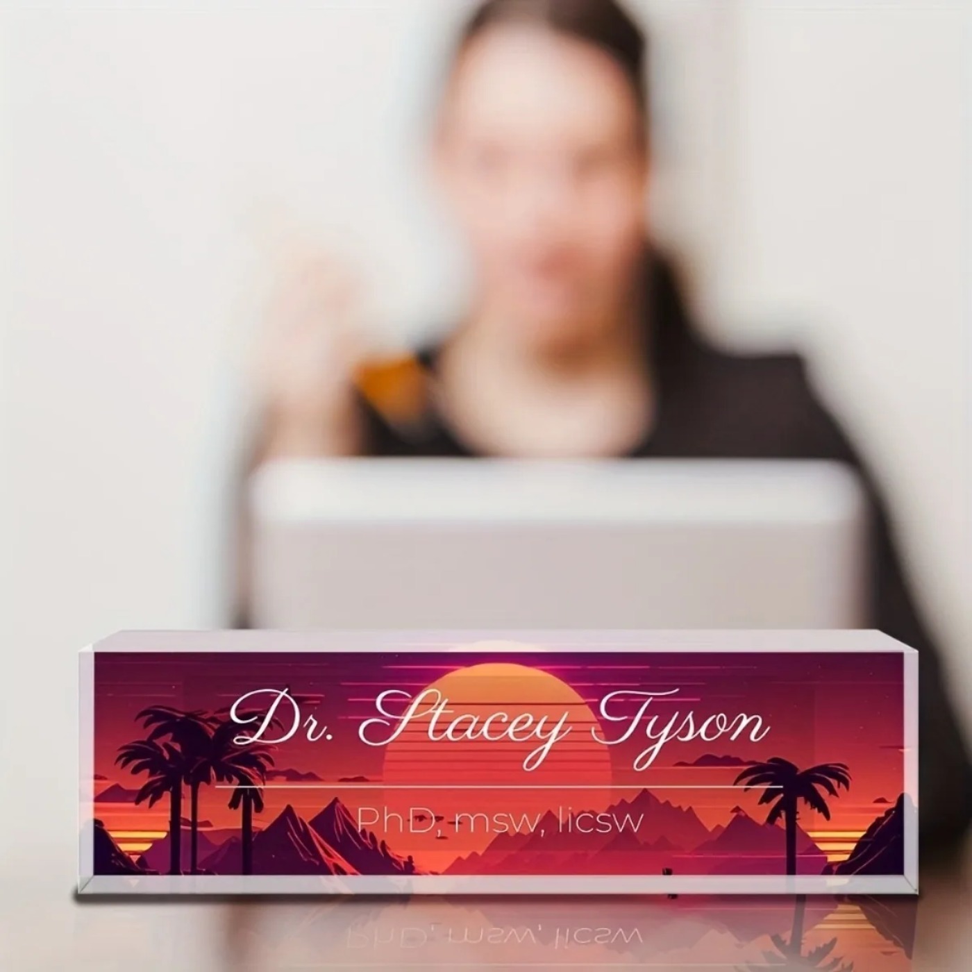[2D Plano] Placa de Identifica - Desk Name Plate reseña y precio