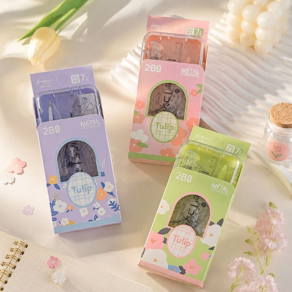 Juego de compás portátil Tulip - Compass Geometry Set reseña y precio
