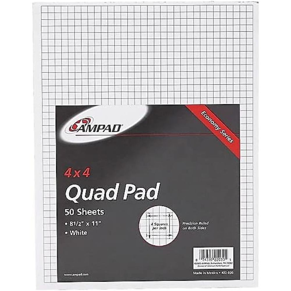 Bloc de Papel Cuadriculado Qua - Graph Paper Pad reseña y precio