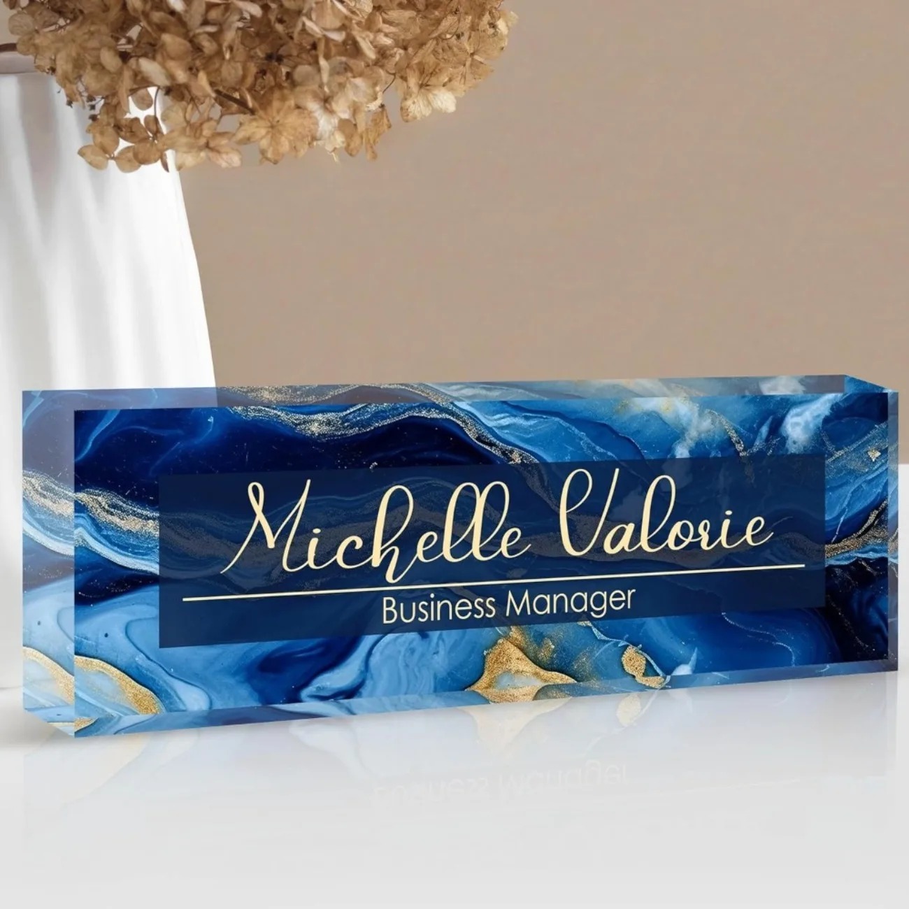 [2D Plano] Placa de Identifica - Desk Name Plate reseña y precio