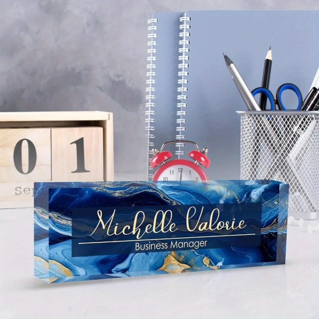 [2D Plano] Placa de Identifica - Desk Name Plate reseña y precio